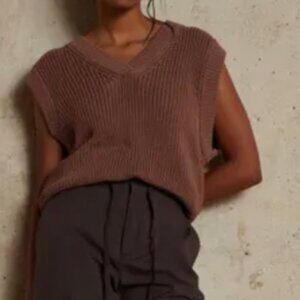 Soeur Pax Pullover Sweater Vest in Rosewood Size 3